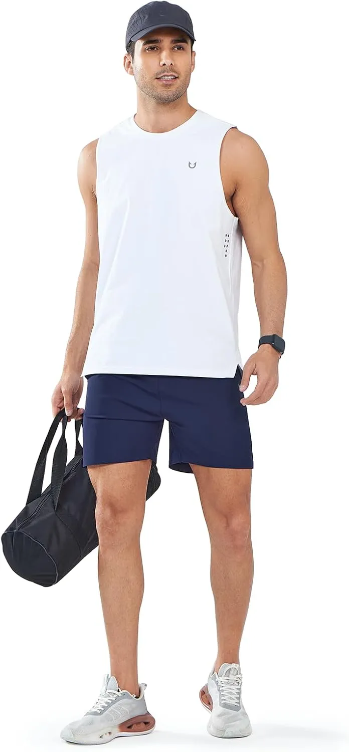 NORTHYARD Men’s Athletic Running Shorts 5” Workout Lightweight Quick Dry Sports Gym Shorts for Men with Zipper Pocket