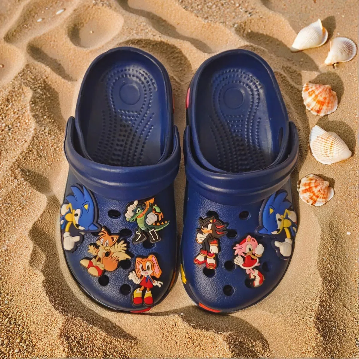 Novelty Kids Anime Cute Garden Shoes Toddler Cartoon Clogs Sandals,Boys Girls Non-Slip Water Shoes Beach Slippers