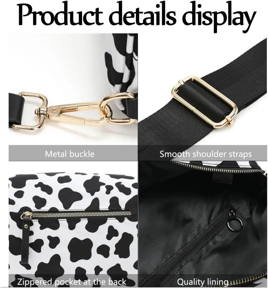 Nuvore Crossbody Bag, Nuvore Crossbody Comfort Bag, Spacious Stylish Checkered Bum