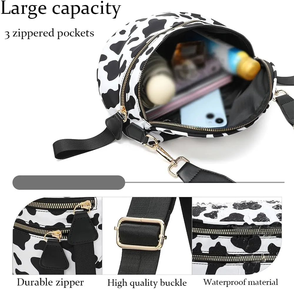 Nuvore Crossbody Bag, Nuvore Crossbody Comfort Bag, Spacious Stylish Checkered Bum
