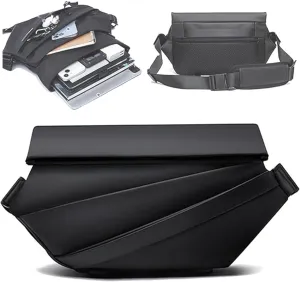 Obsidian Sling Anti-Theft Crossbody Bag, Oxford Waterproof Sports Sling Bag