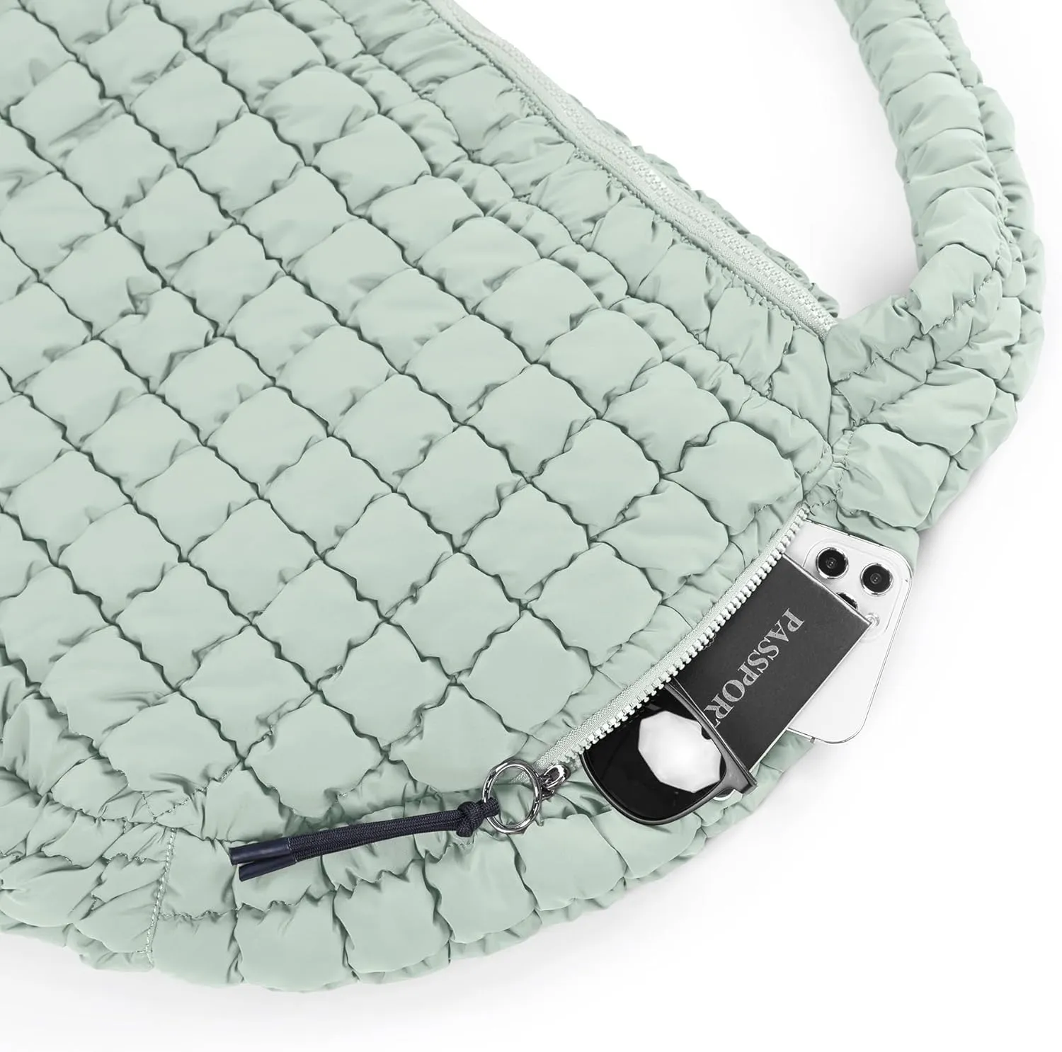 ODODOS Quilted Carryall Tote Bag for Women Crossbody Large Hobo Lightweight Padding Shoulder Bag