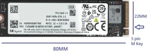 OEM SK Hynix 256GB SSD, BC901 Gen 4x4 M.2 PCI-e NVME Internal Solid State Drive, 2280 Form Factor M Key, Compatible with PS5, Laptop & Desktop