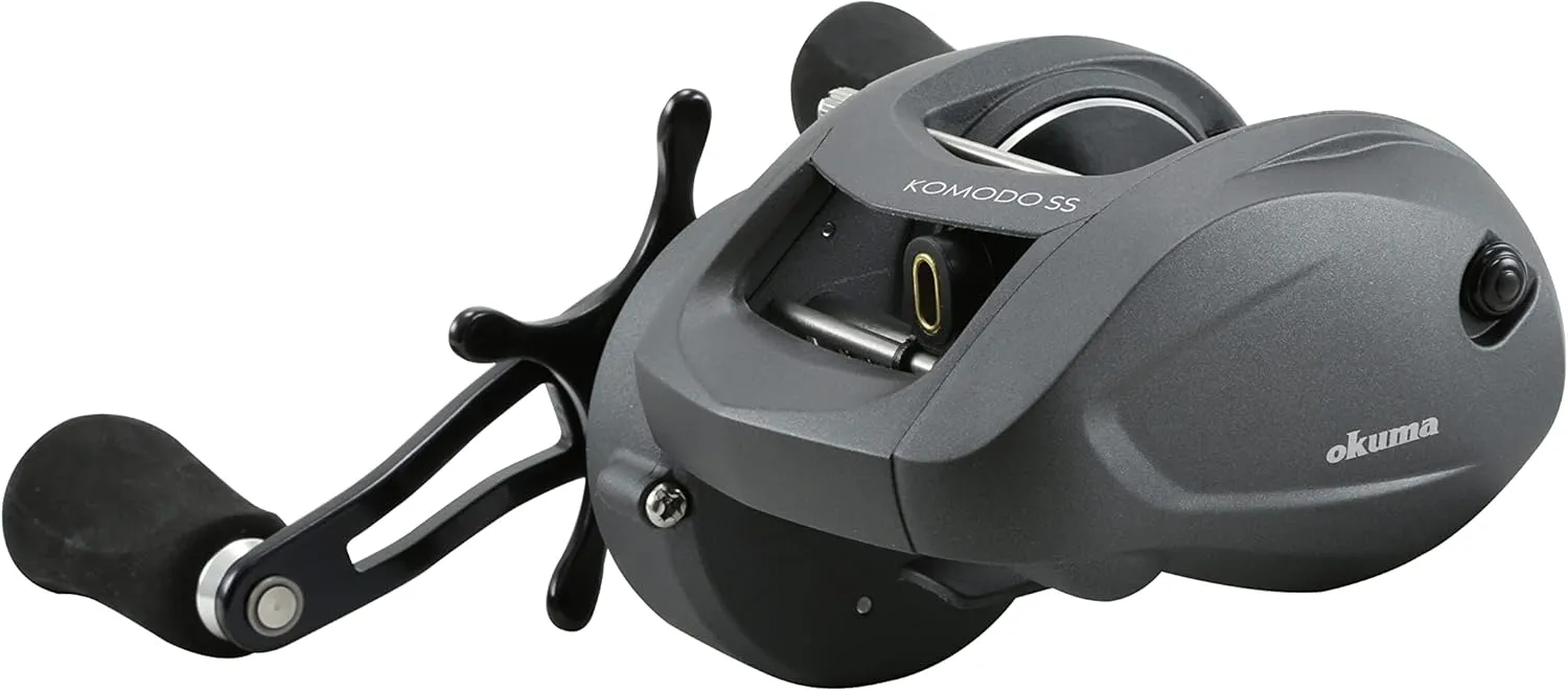 Okuma Komodo SS Large Capacity Aluminum Frame Stainless Steel Gears Low Profile Baitcaster