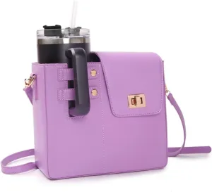 One-shoulder diagonal bag, outdoor portable water cup storage bag, crossbody bag with water cup holder, multi-functional shoulder bag