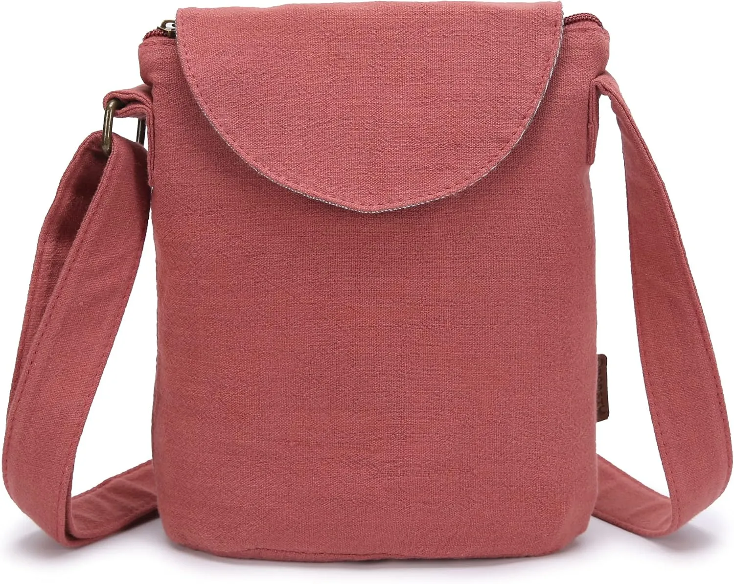 OPQRSTU Women's Retro Small Size Canvas Shoulder Bag Hippie Boho Crossbody Handbag