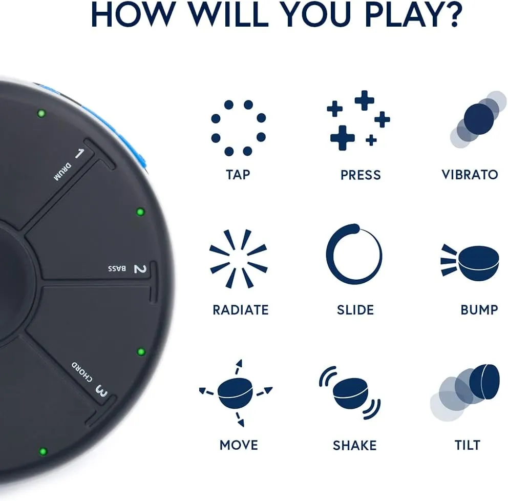Orba by Artiphon | Portable synth, looper, and MIDI controller | iOS, Mac, Windows, PC | Bluetooth or USB MPE MIDI