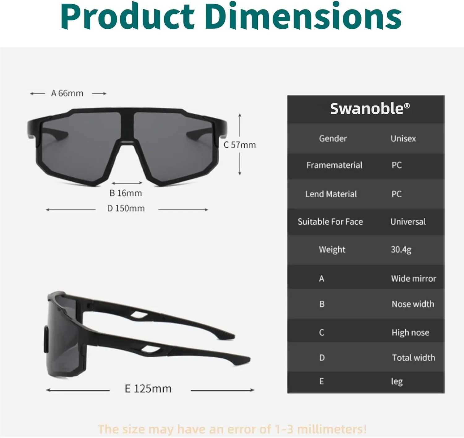 Outdoor Sports Sunglasses UV Protection for Women Men Cycling Baseball Golf Fishing,Lightweight Frame Tennis Shades
