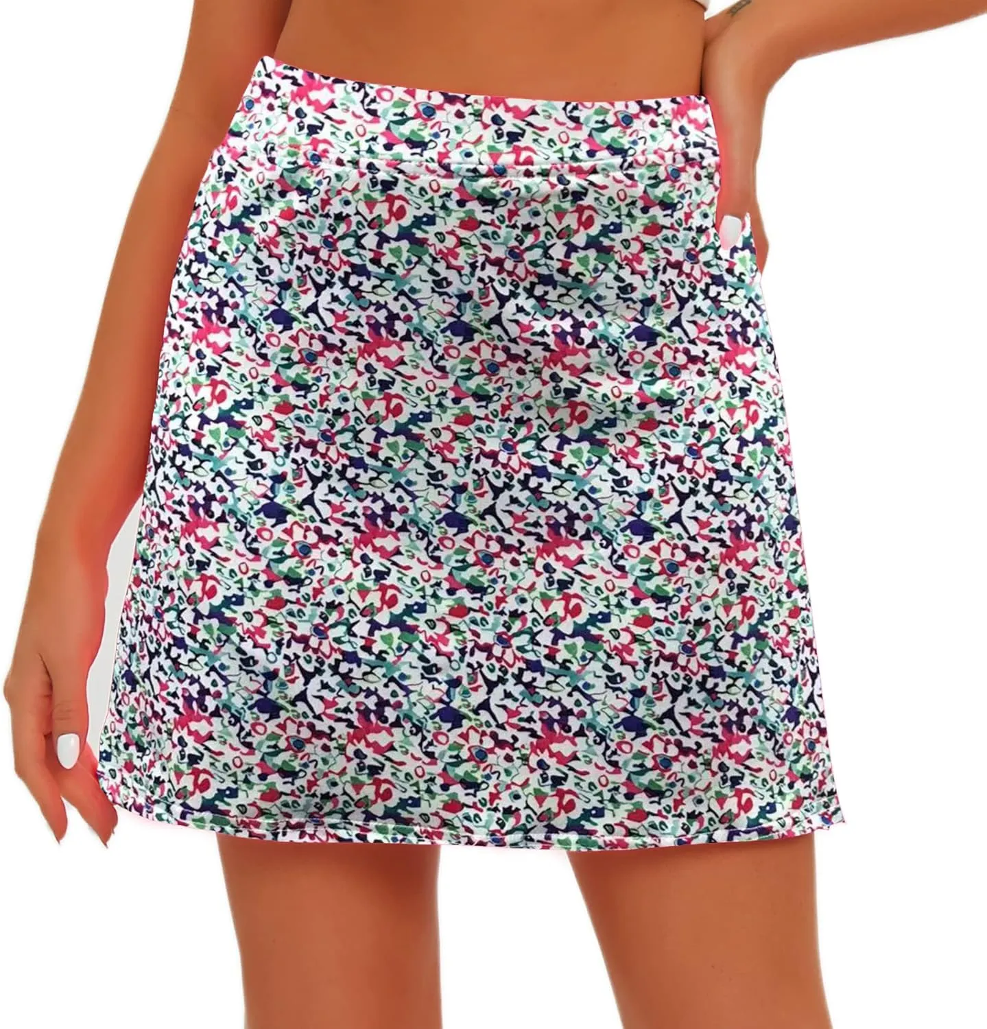 Oyamiki Women's Active Athletic Skort Lightweight Tennis Skirt Perfect for Running Training Sports Golf