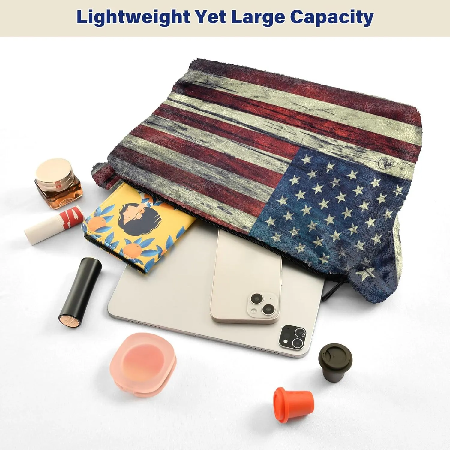 Patriot Flag Women Boho Handbag Underarm Bag Tote Bag Shoulder Bag Crossbody Bag