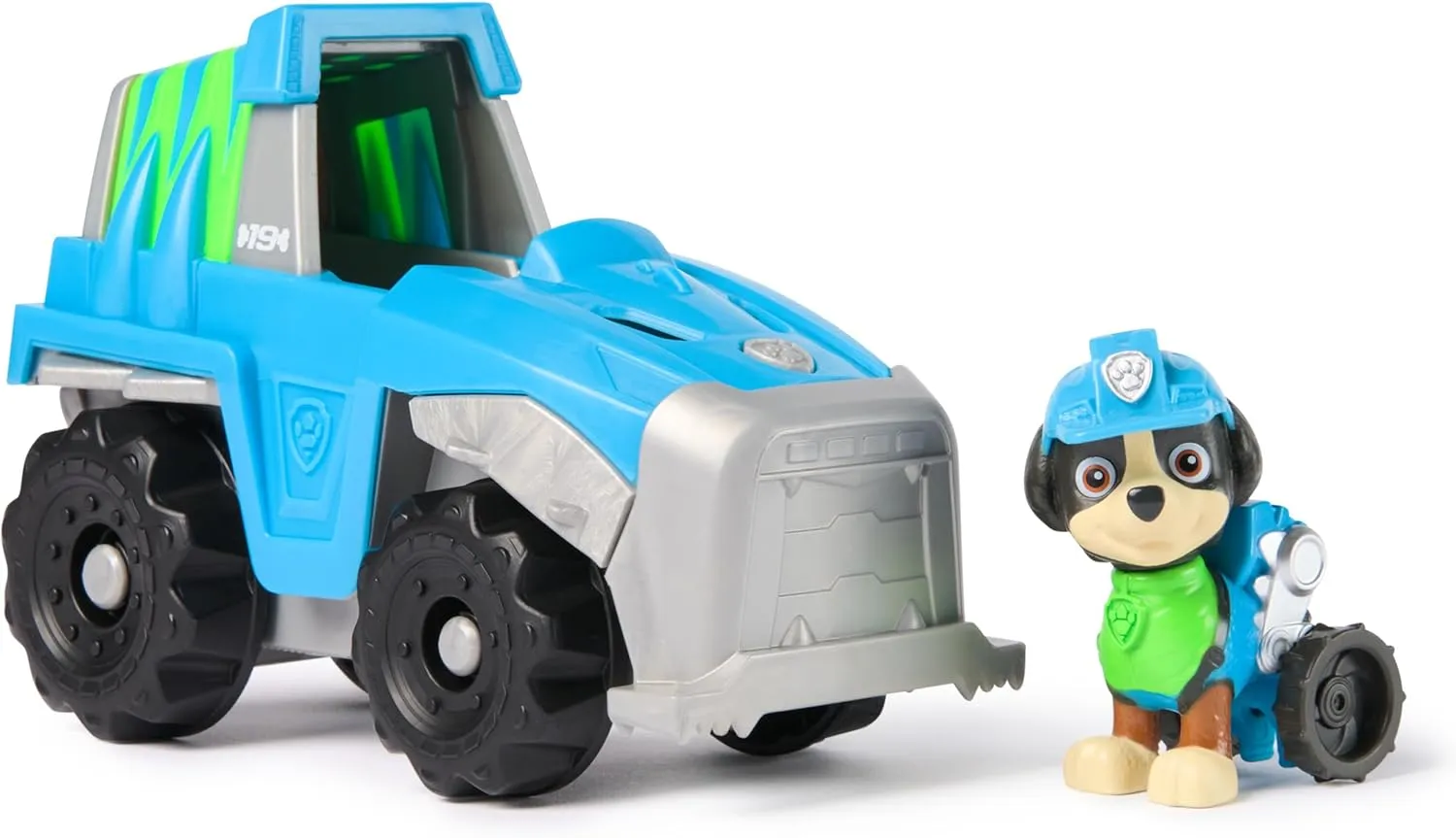 Paw Patrol - Rex Figure Vehicle - Collectible Car Figure - Paw Patrol Vehicle - Recycled Plastic - Children's Car - Children's Toy 3 Years and Above