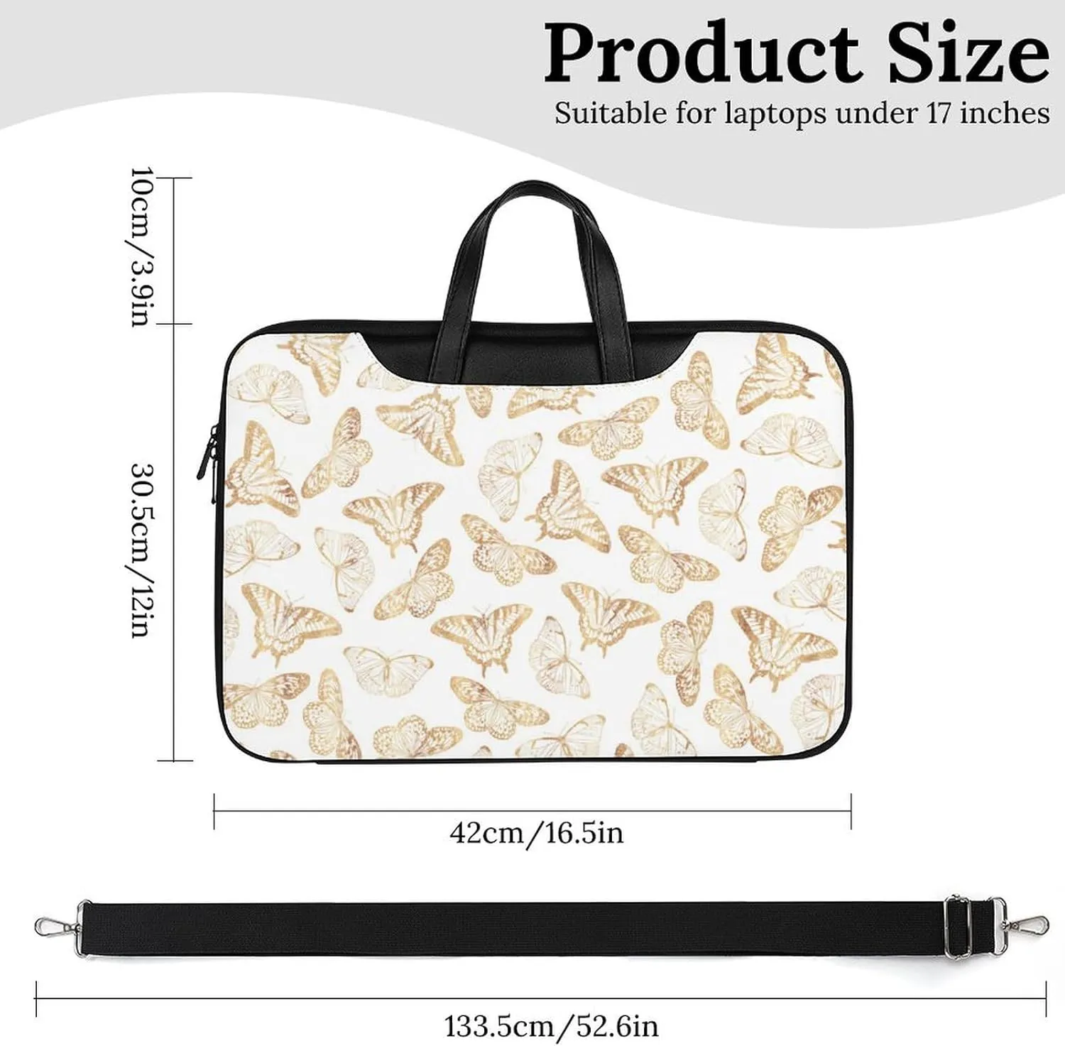 Penguin Bird Handheld Single Shoulder Crossbody Laptop Bag Unisex