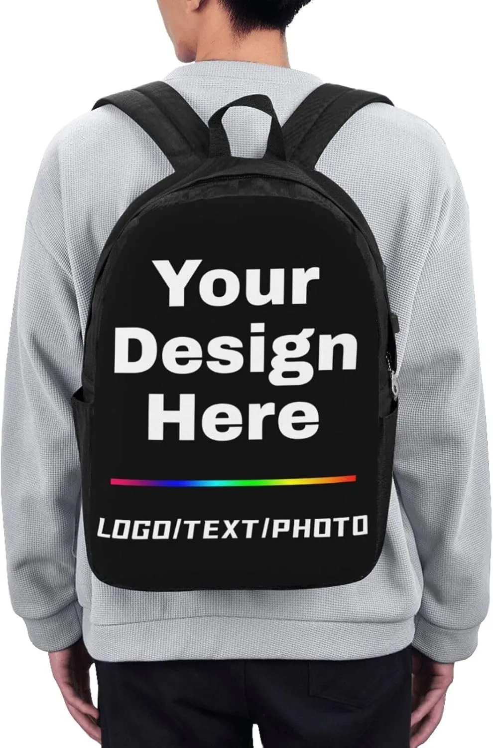 Personalized Backpacks For Men Women Customize Laptop Backpack For Men Women Custom Backpack Customized Travel Computer Bookbag