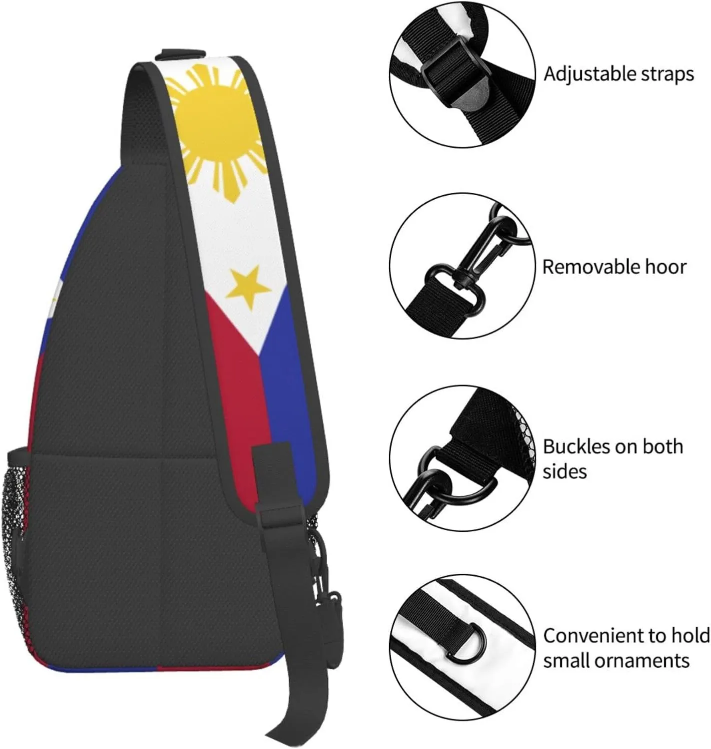 Philippines Sling Backpack Hiking Backpack Crossbody Bag Sports Lightweight And Durable Chest Bag Shoulder Bag For Women Men