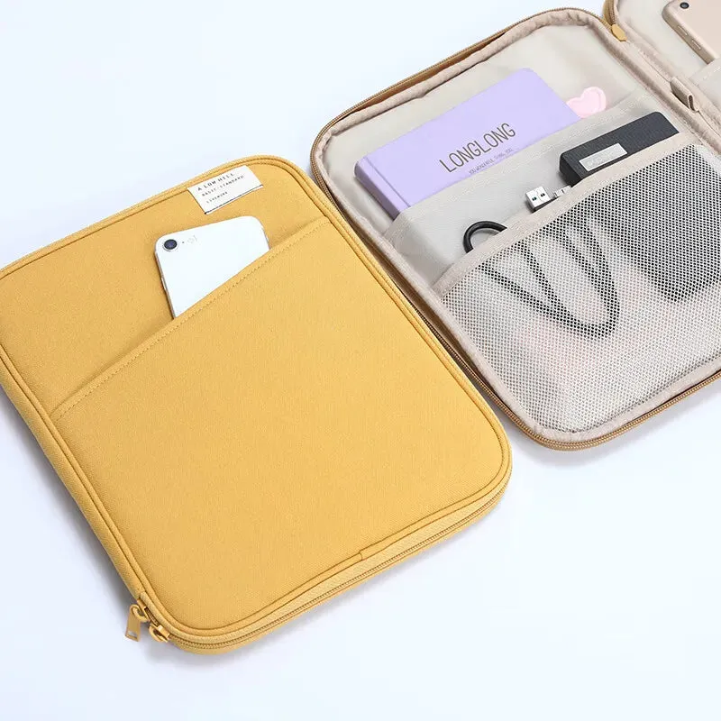 Plain Colour Tablet Travel Case 11-13inch