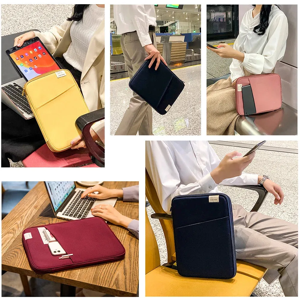 Plain Colour Tablet Travel Case 11-13inch