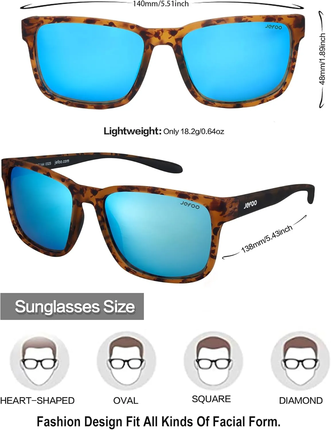 Polarized Fishing Sunglasses for Men Women Kayaking Surfing Driving Lightweight Sports Sun Glasses UV Protection