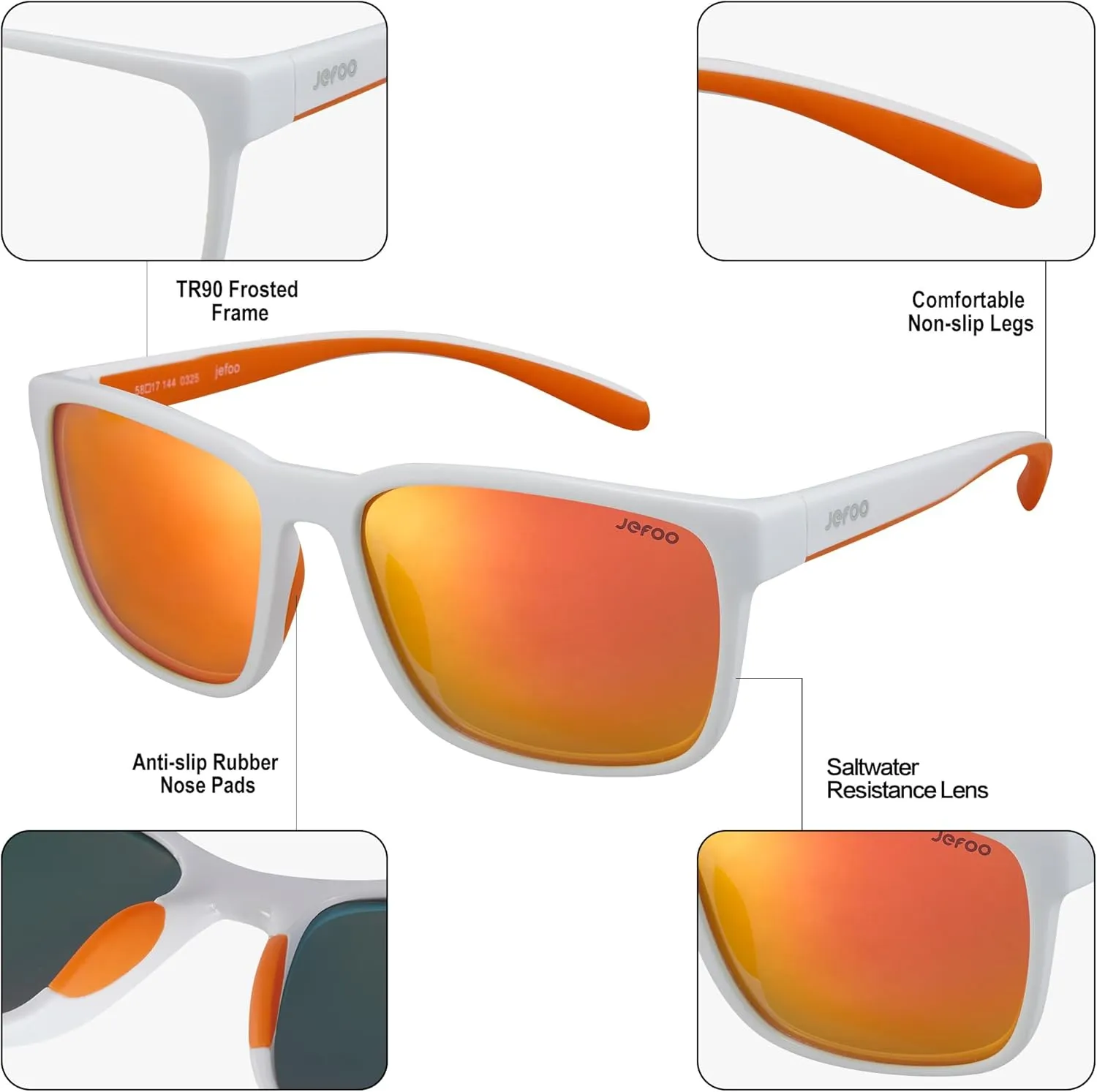 Polarized Fishing Sunglasses for Men Women Kayaking Surfing Driving Lightweight Sports Sun Glasses UV Protection