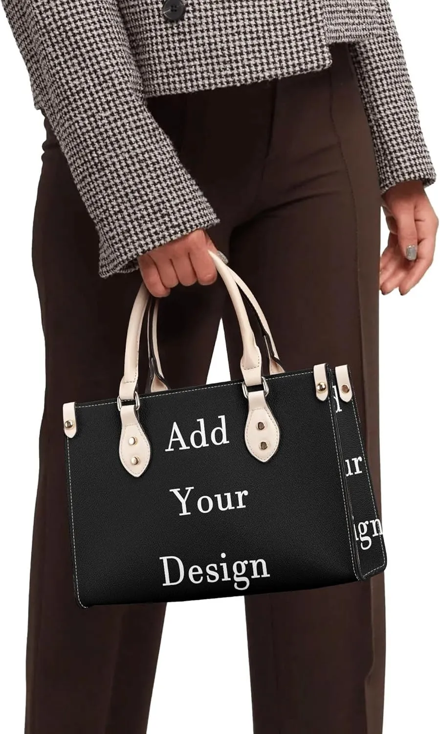 Polynesian Tribal Print Women'S Pu Handbag Square Large Capacity Crossbody Bag Shoulder Bag Custom Handbag Pattern