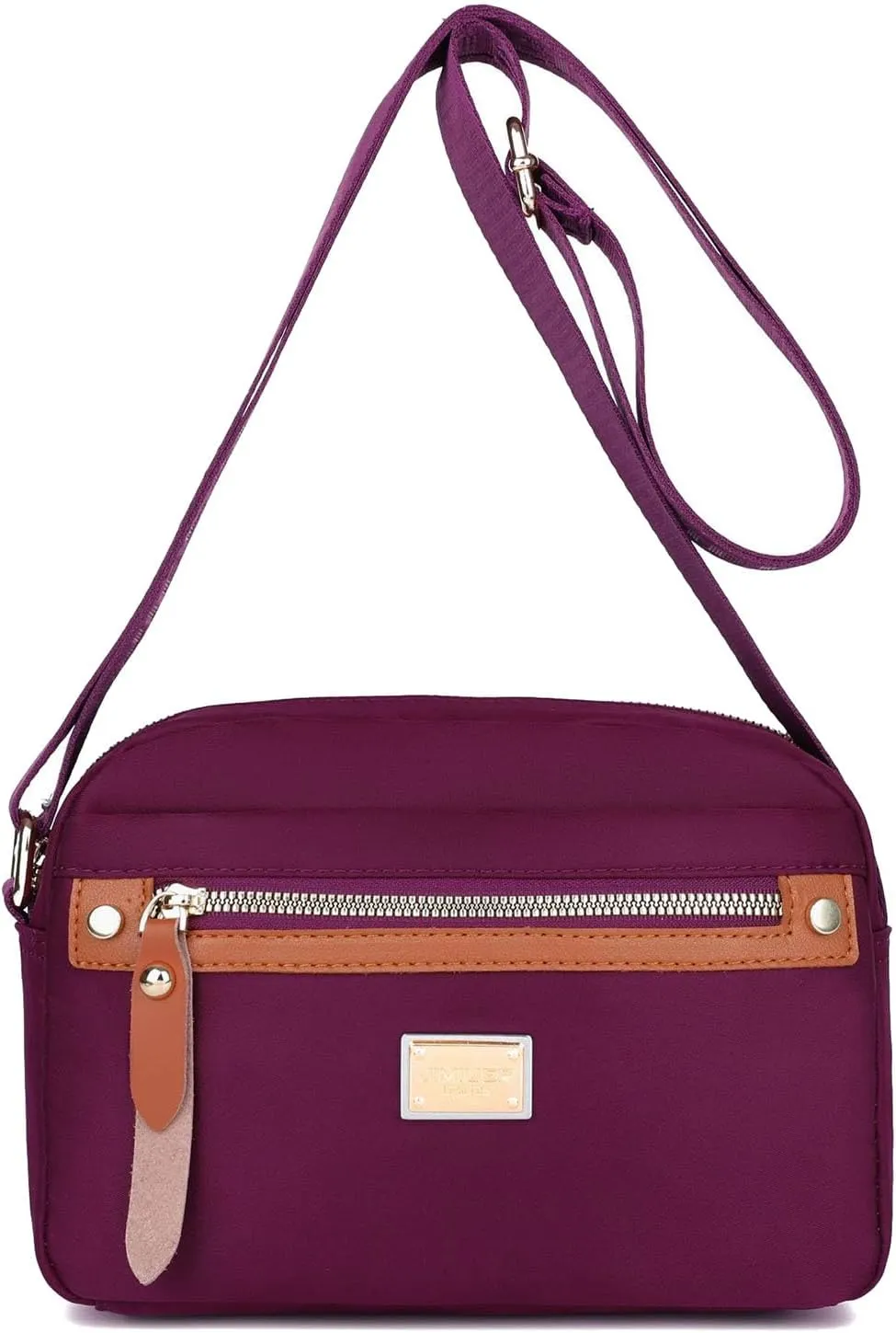 Popularate Nylon Crossbody Bag, Nylon Shoulder Messenger Bag, Large Capacity Crossbody Handbag for Women