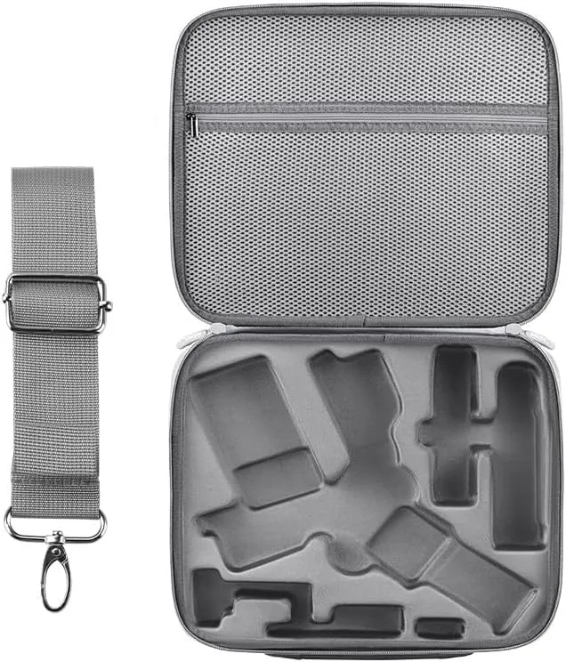 Portable Storage Bag Shoulder Messenger Case With Removable Shoulder Strap For DJI RS 4 Mini Handheld Gimbal Carry Box Crossbody Hard Suitcase With Accessories Compartments Anti-fall Shock-absorbing
