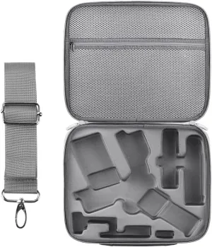 Portable Storage Bag Shoulder Messenger Case With Removable Shoulder Strap For DJI RS 4 Mini Handheld Gimbal Carry Box Crossbody Hard Suitcase With Accessories Compartments Anti-fall Shock-absorbing