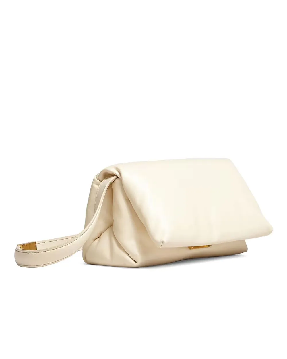 Prisma Small Leather Crossbody Bag in Ivory