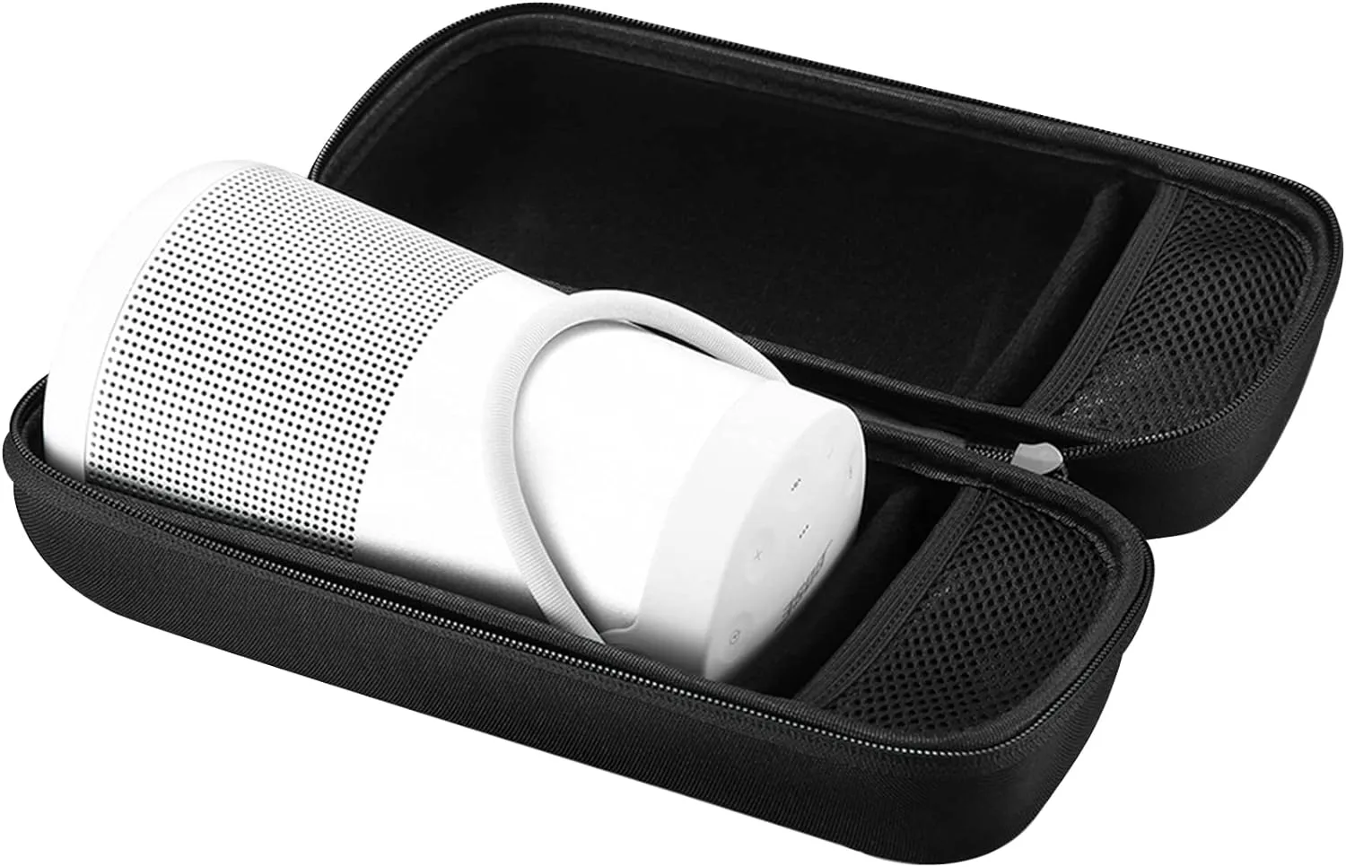 ProCase Hard EVA Travel Protective Case for Bose SoundLink Revolve  or Revolve Plus Speaker (Series II), Shockproof Dustproof Lightweight Portable with Mesh Pocket -Black