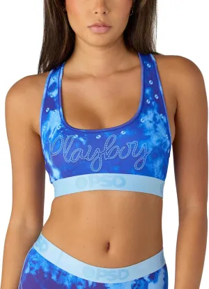 PSD Women's Playboy Sports Bra - Racerback Sports Bras for Women with Breathable Microfiber Fabric
