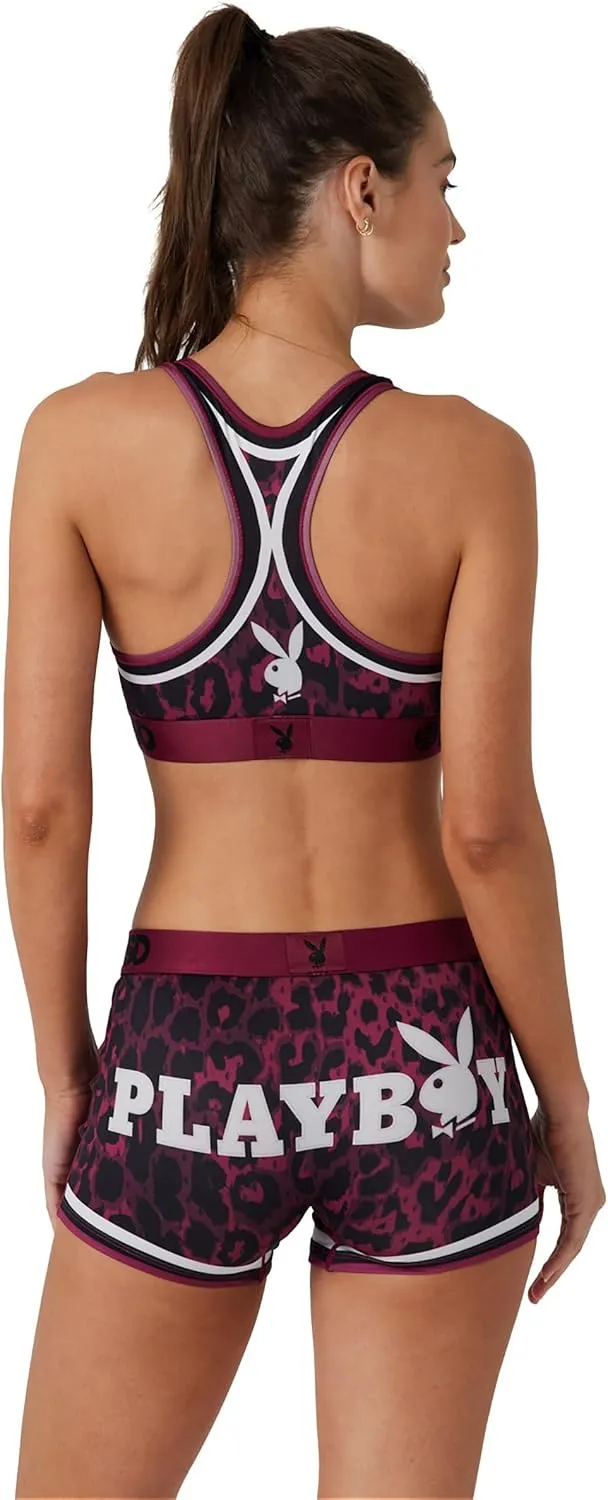 PSD Women's Playboy Sports Bra - Racerback Sports Bras for Women with Breathable Microfiber Fabric