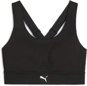 PUMA Womens Pwrbreathe Run Sports Bra Running Casual Breathable - Black - Size S