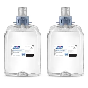 PURELL HEALTHY SOAP BAK E2 Antimicrobial Foam, Fragrance Free, 2000 mL Refill for PURELL FMX-20 Manual Soap Dispenser (Pack of 2) – 5294-02 - Manufactured by GOJO, Inc.