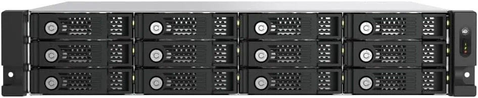 QNAP TL-R1200PES-RP-US 12 Bay 2U Short Depth rackmount PCIe Interface SATA JBOD for petabyte-Scale Expansion (Diskless)