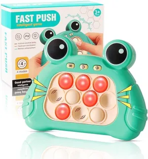 Quick Push Console with Instant Sound Feedback | Handheld Fast Speed Pushing Game | Pop The Target Interactive Educational Sensory Fidget Toy for Kids Adults | Fun Gift for Children 3-12