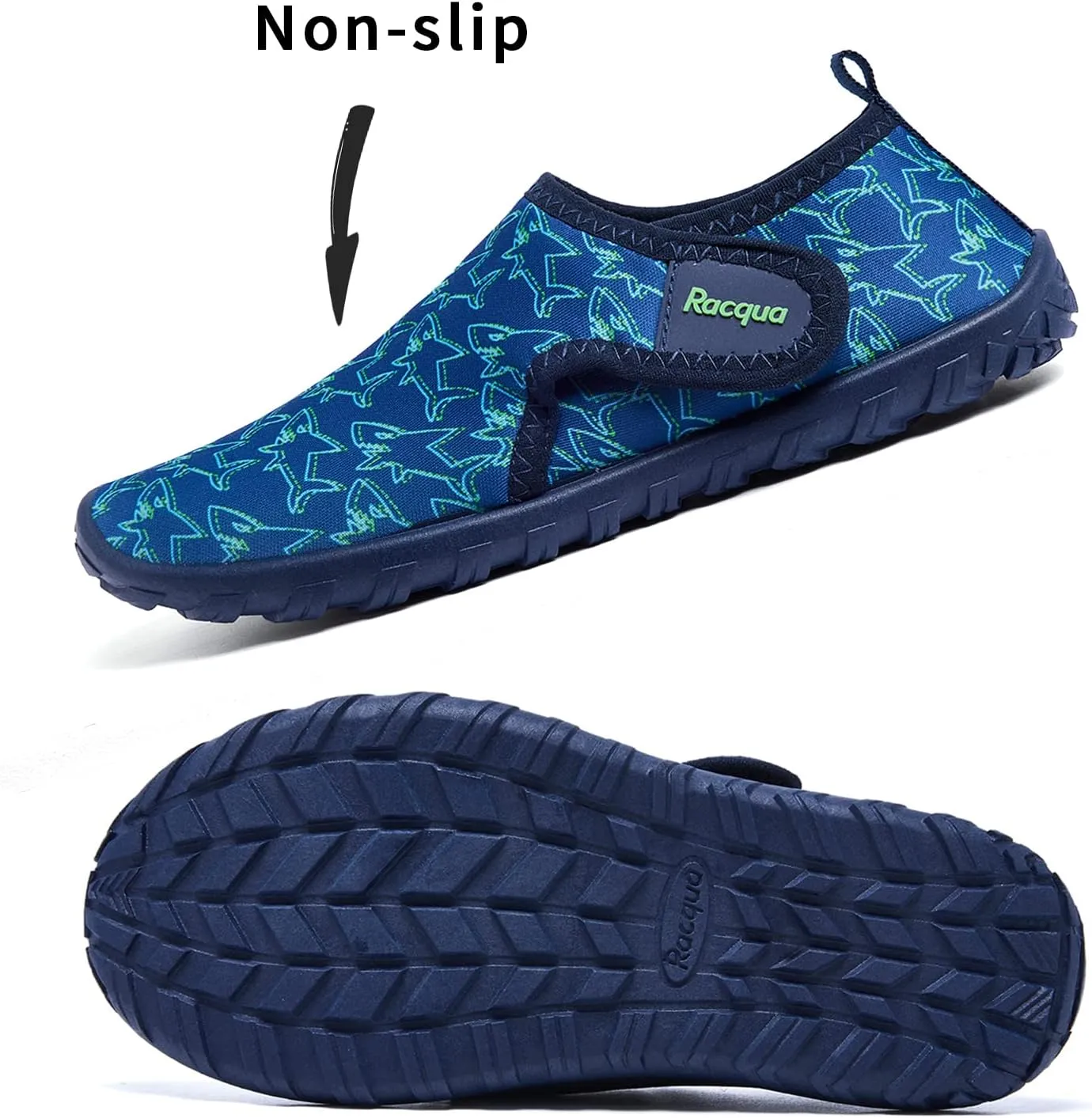 Racqua Boy's Girl's Kids Water Shoes Barefoot Swim Quick Dry Lightweight Sport Aqua Shoes(Little Kid/Big Kid)