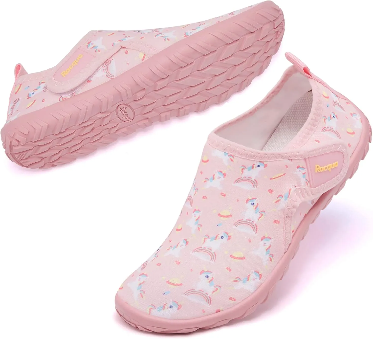 Racqua Boy's Girl's Kids Water Shoes Barefoot Swim Quick Dry Lightweight Sport Aqua Shoes(Little Kid/Big Kid)