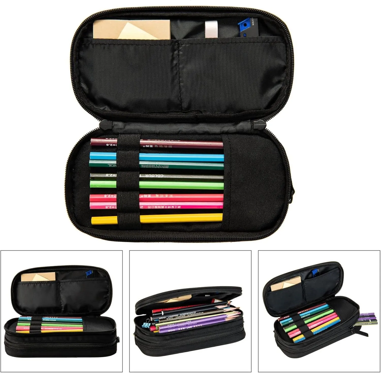 Rainbow Paw Print Pattern Multifunctional Pocket Backpack Crossbody Lunch Bag Pencil Case 3Pcs Set Large Capacity Backpack
