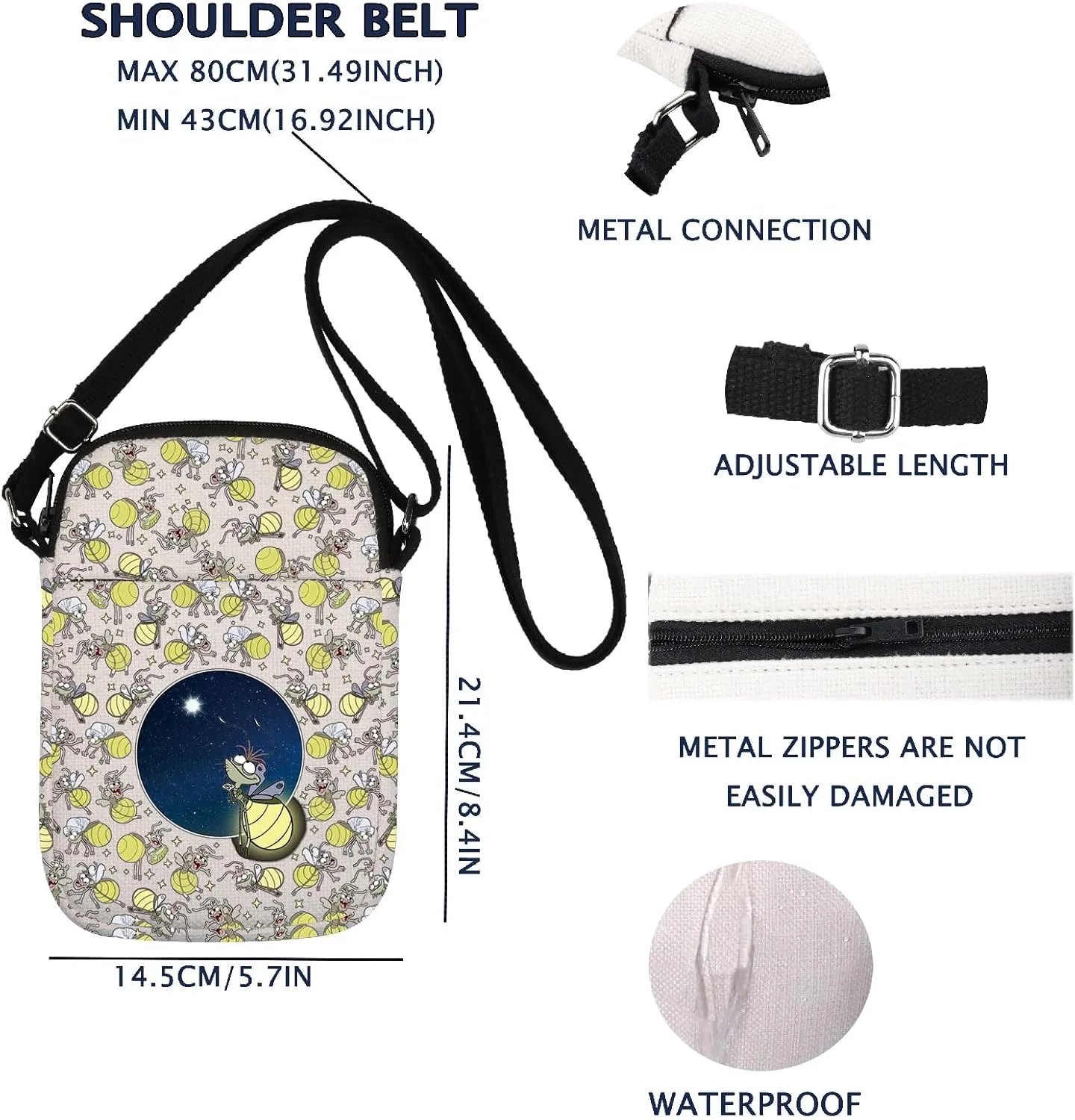 Ray Firefly Gift Princess And Frog Inspired Crossbody Bag Ray Firefly Lovers Gift