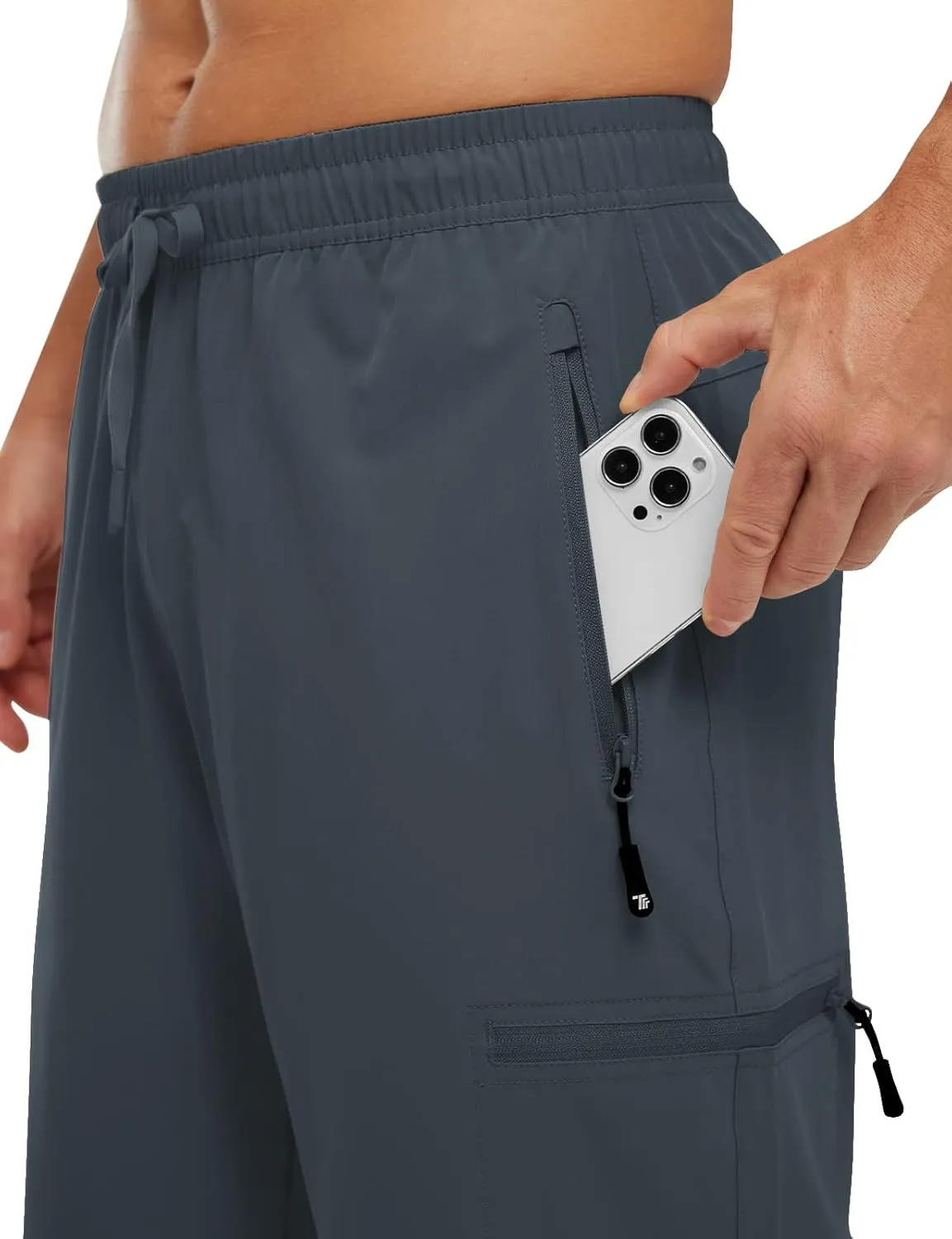 Rdruko Men's Hiking Shorts Quick Dry Lightweight Outdoor Sports Shorts with 5 Pockets for Travel Camping