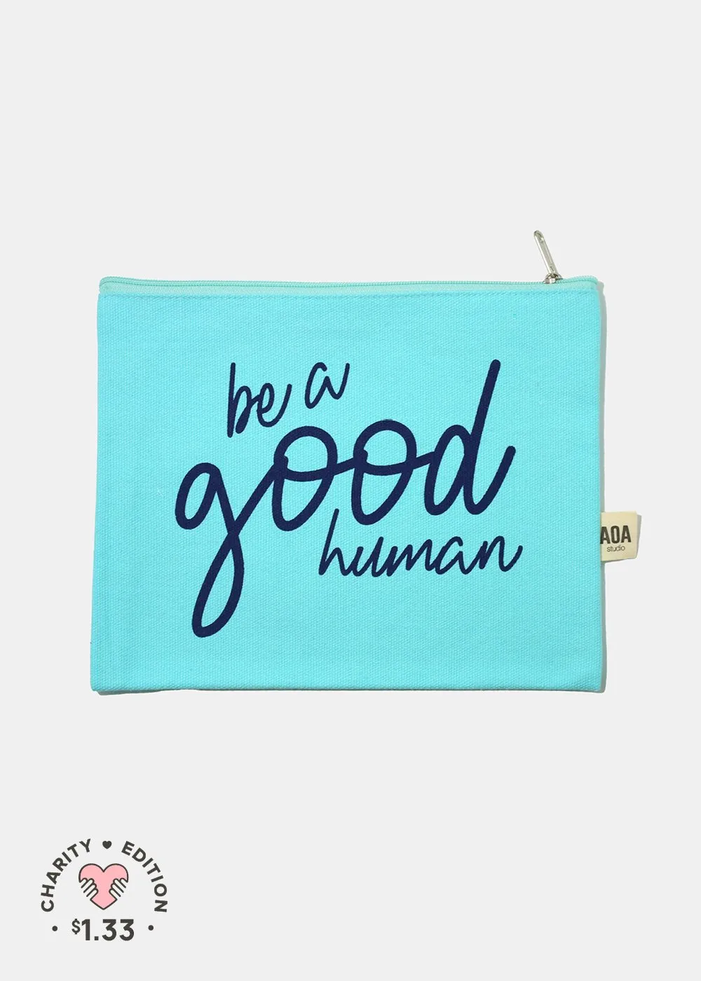 Re-Use Canvas Pouch - Good Human