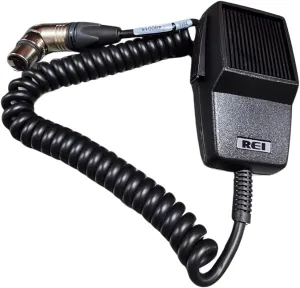 REI 480015 Professional Handheld PA Microphone, 4-Pin, Omni-Directional with Heavy Duty 3FT Coiled Cord, 300-6000 Hz, Superior Sound Quality & Durability