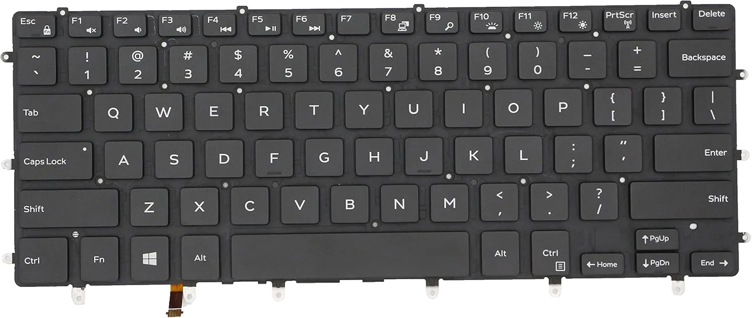 Replacement Keyboard for Dell XPS 15 9550 9560 9570, Precision 5510 5520 5530 5540 & inspiron 15 7558 7568 Laptop, Dell Precision 5510 Keyboard with Backlit US Layout P/N: 0VC22N 0GDT9F