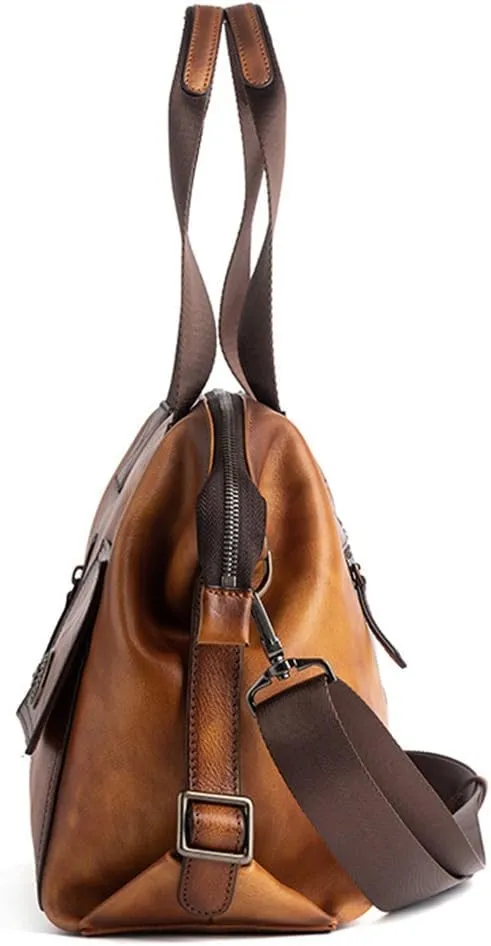 Retro Men's Travel Bag Crossbody Bag Casual Multifunctional Large Capacity Outdoor Handbag Satchel