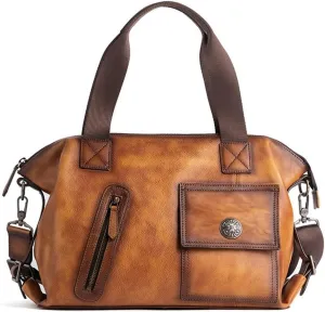 Retro Men's Travel Bag Crossbody Bag Casual Multifunctional Large Capacity Outdoor Handbag Satchel