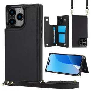 RFID Block Magnet Card Slot Strap Case For iPhone 16 15 14 13 12 11 PRO MAX C22