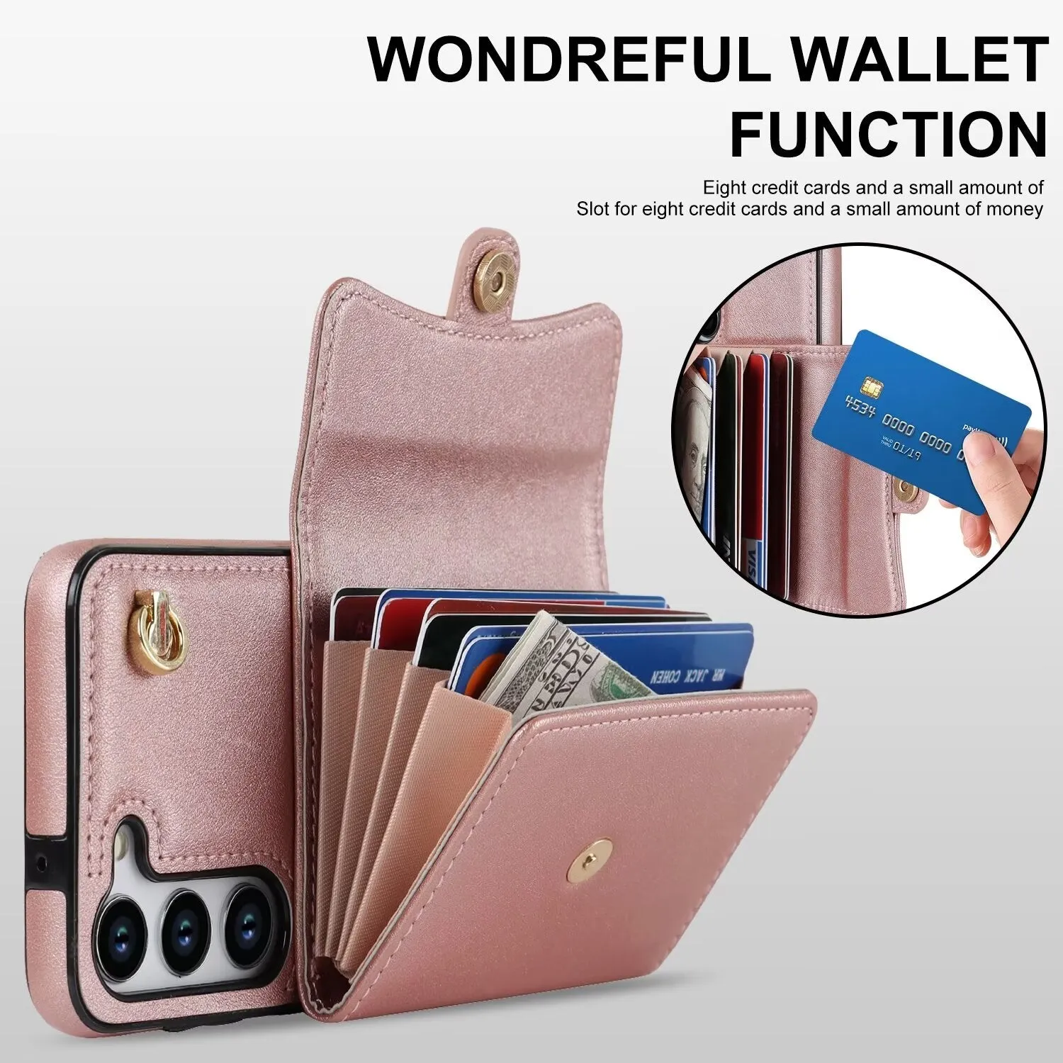 RFID Block Multi Functional Case For Samsung Galaxy S24 S23 S22 21 20 Ultra G7