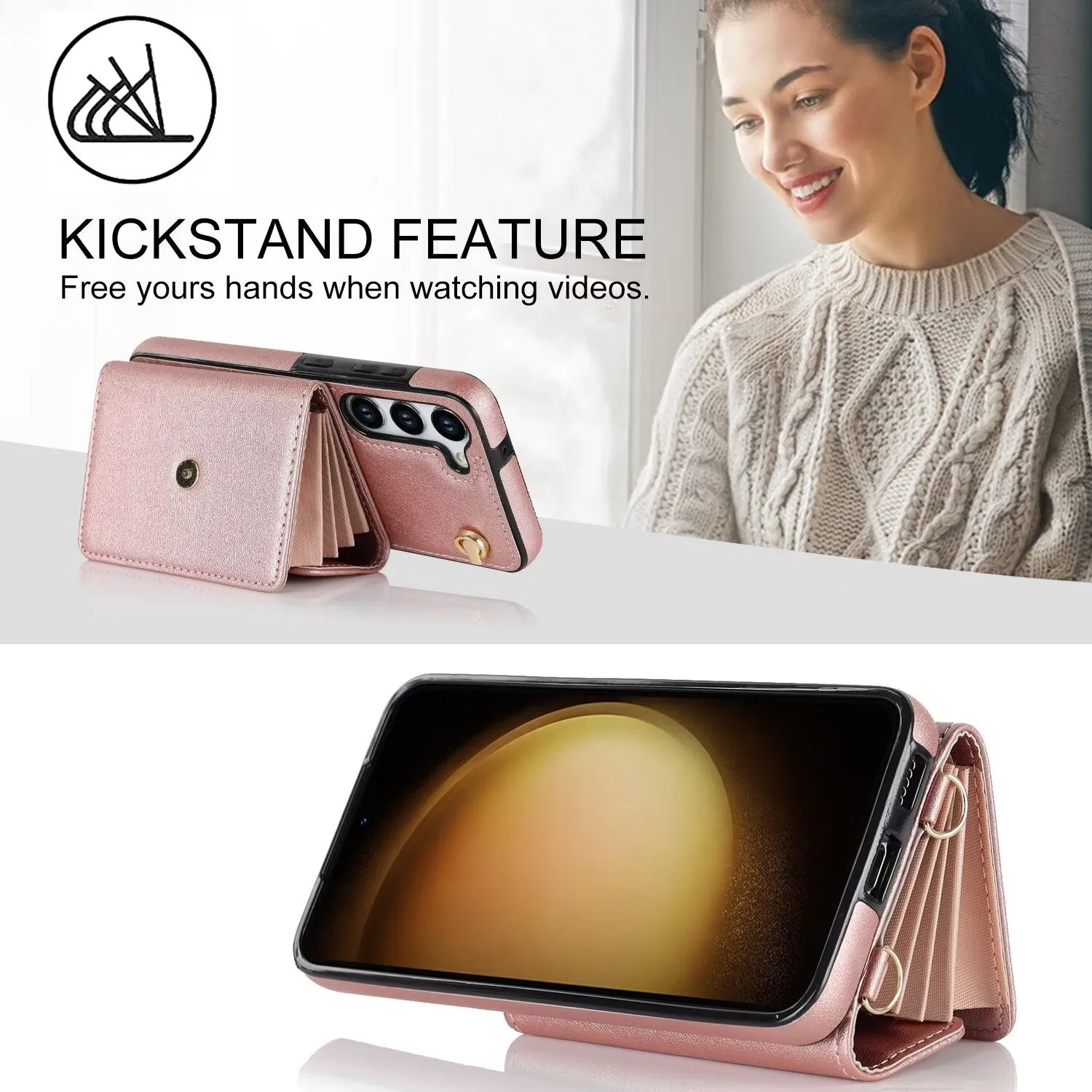 RFID Block Multi Functional Case For Samsung Galaxy S24 S23 S22 21 20 Ultra G7