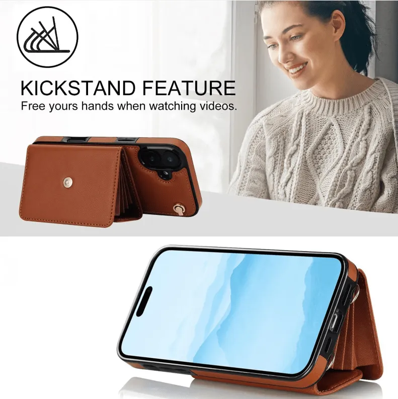 RFID Block Multi Functional Strap Case For iPhone 16 15 14 13 12 11 PRO MAX C15