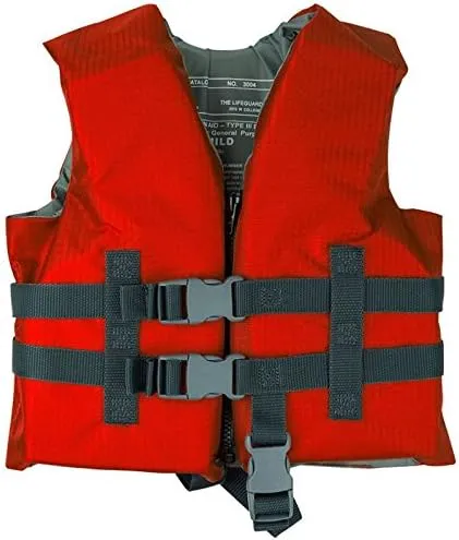 Rip Stop Children's Universal Life Vest (Red)