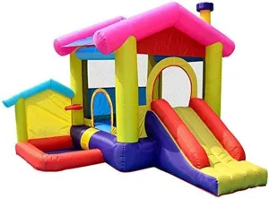 ROLTIN Bouncy Castles, Children's Inflatable Castle, Slides Children's Toys, Inflatable Slides, Outdoor Large Amusement Parks Trampolines